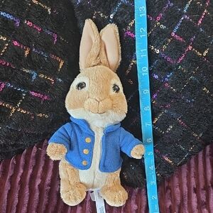 Plush PETER RABBIT in Blue Jacket - Soft Brown Rabbit Stuffed Animal 2020